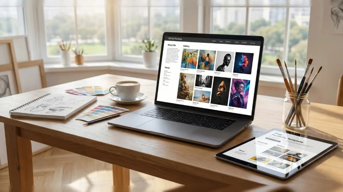 How to Create a Professional PDF Art Portfolio (Free Template & Guide)
