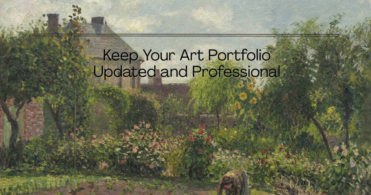 Keep Your Art Portfolio Updated and Professional