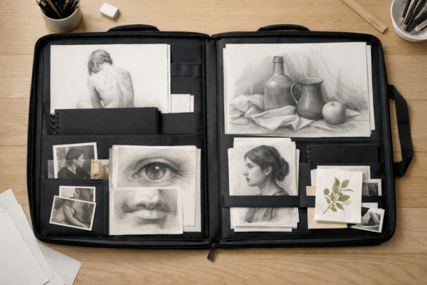 Artist Organizing Portfolio Papers