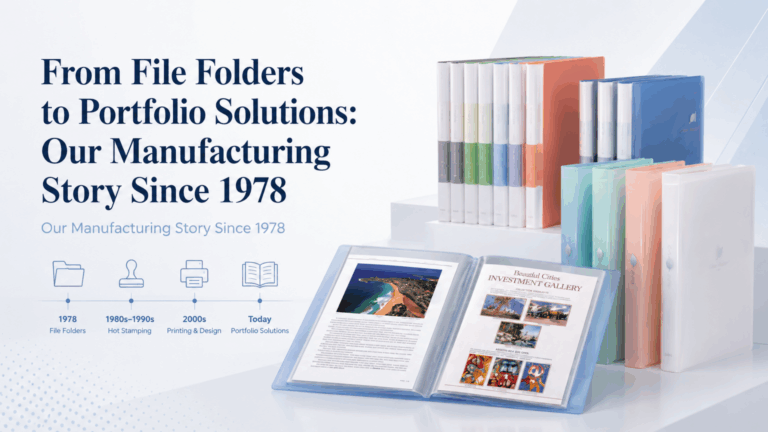 From File Folders to Portfolio Solutions: Our Manufacturing Story Since 1978