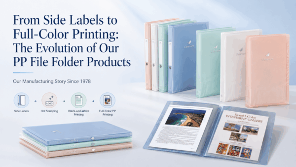 From Side Labels to Full-Color Printing: The Evolution of Our PP File Folder Products