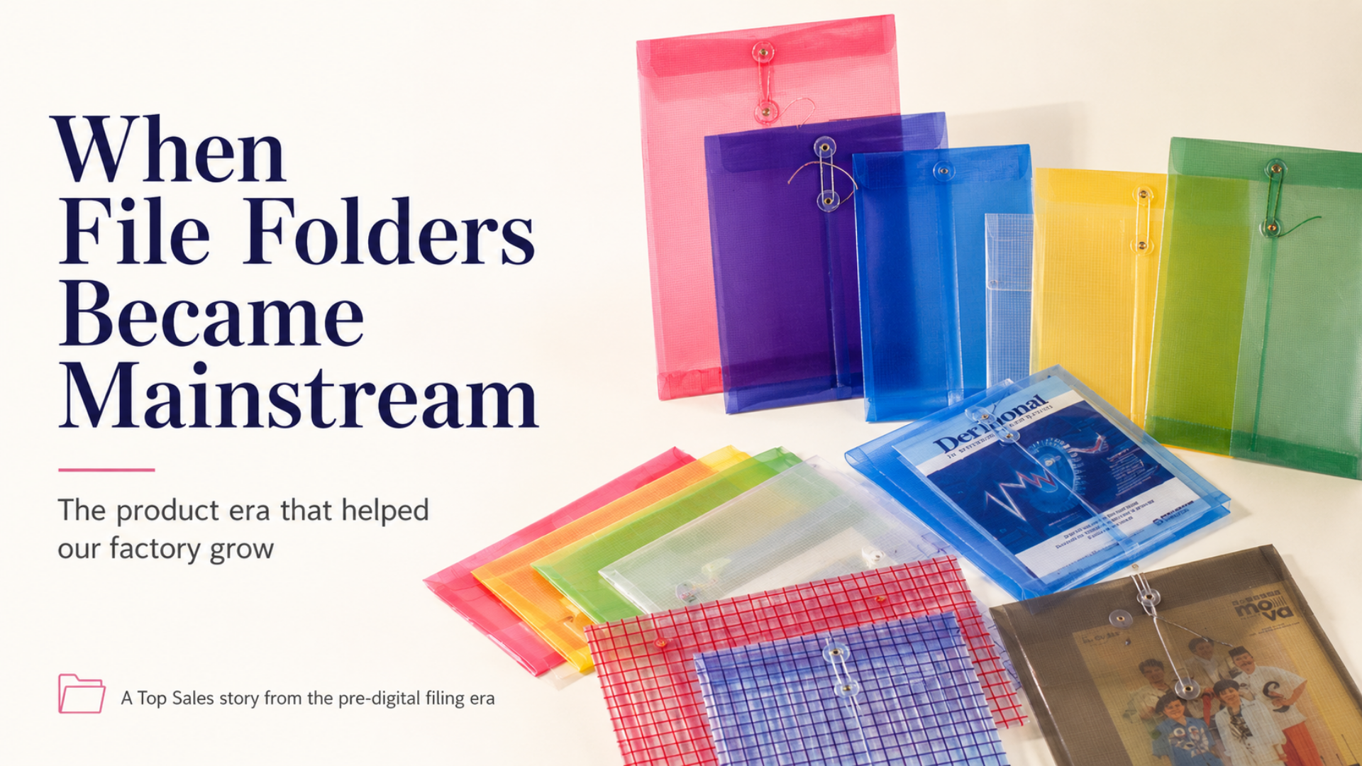 When File Folders Became Mainstream: The Product Era That Helped Our Factory Grow