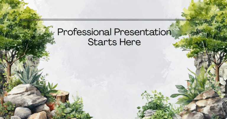 Professional Presentation Starts Here
