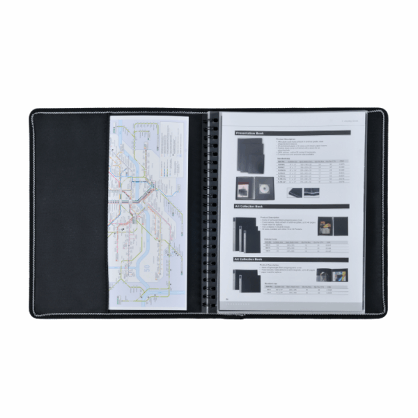 PU Presentation Book with Fixed Sleeves PU Presentation Book with Fixed Sleeves