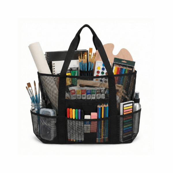 Flexible Mesh Art Supply Organizer Tote Flexible Mesh Art Supply Organizer Tote