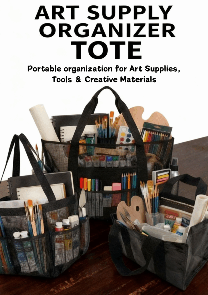 Art Supply Organizer Tote