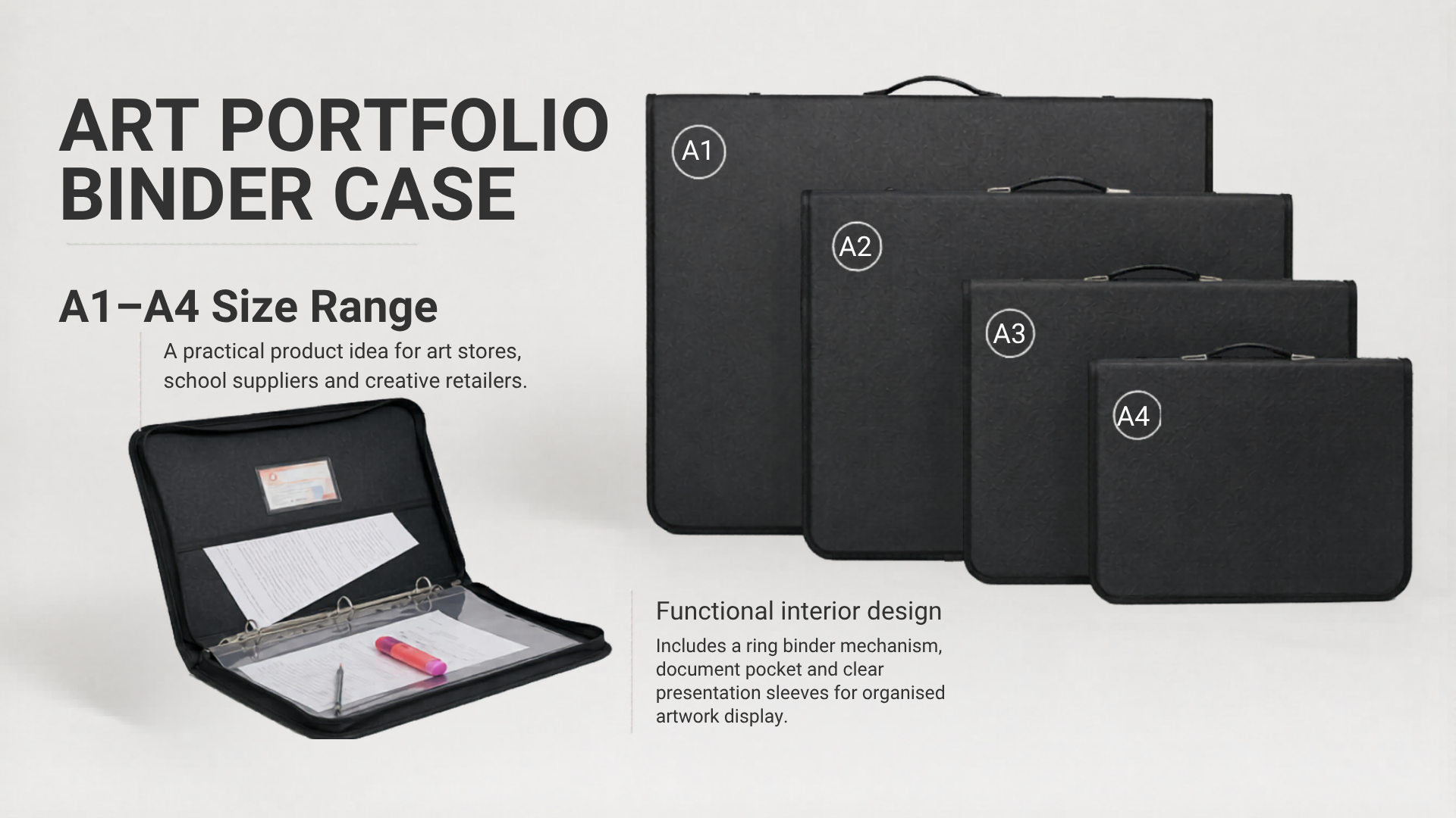 Art Portfolio Binder Case